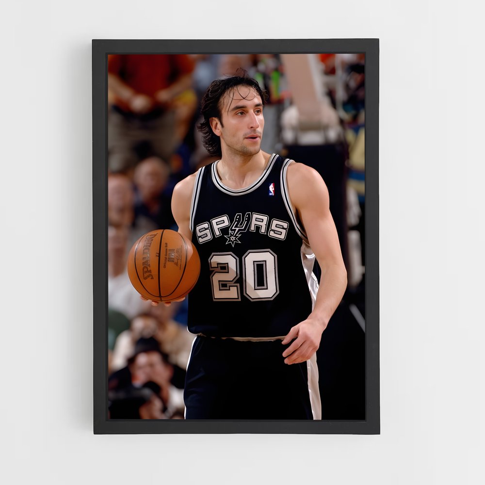 Poster L'Héritage de Manu – affiche Basketball (vue 2)